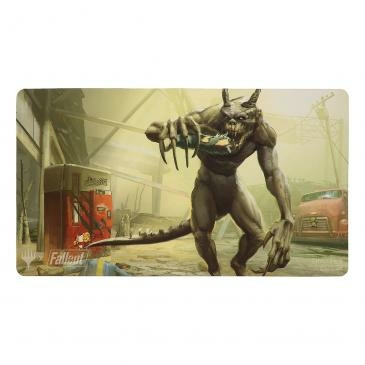 MTG Fallout Playmat featuring Tarmogoyf [Scrounging Deathclaw]