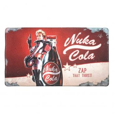 MTG Fallout Holofoil Playmat featuring Nuka Cola Girl
