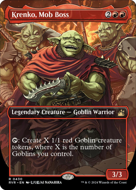 Krenko, Mob Boss (Borderless Art)