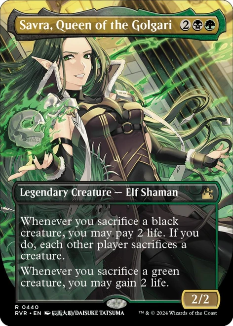 Savra, Queen of the Golgari (Borderless Art)