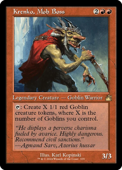 Krenko, Mob Boss (Retro Frame) (Foil)