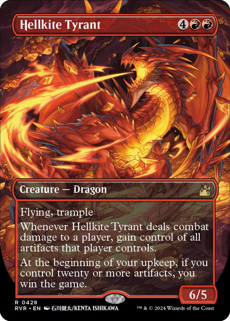 Hellkite Tyrant (Borderless Art) (Foil)