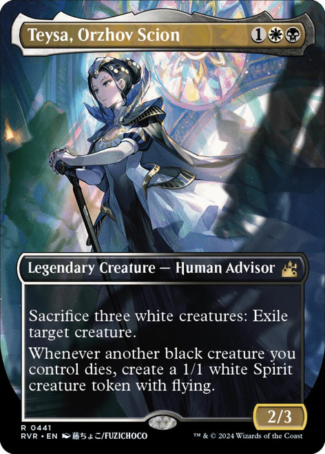 Teysa, Orzhov Scion (Borderless Art) (Foil)