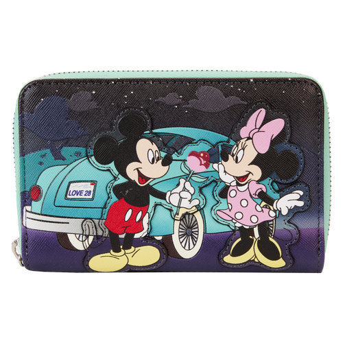 Disney: Mickey & Minnie Date Night Drive-In Zip Around Wallet
