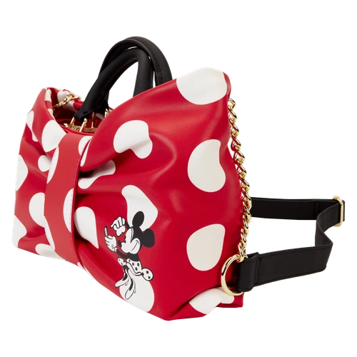Disney: Minnie Mouse Rocks the Dots Classic Bow Figural Crossbody Bag