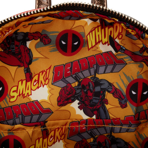 Marvel: Metallic Deadpool Cosplay Mini Backpack
