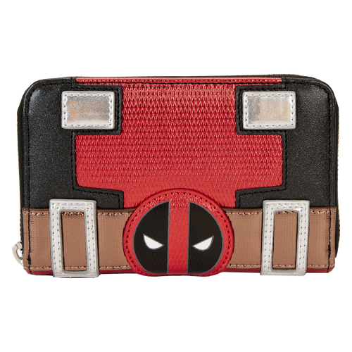 Marvel: Metallic Deadpool Cosplay Zip Around Wallet
