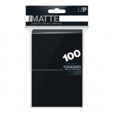 PRO-Matte Standard Deck Protector sleeves - Black (100)