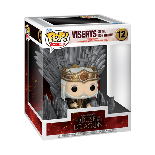 POP! House of the Dragon #12 Viserys on the Iron Throne Deluxe