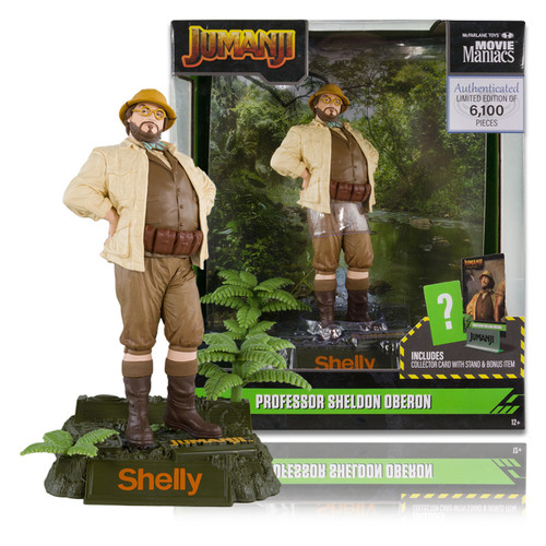 Movie Maniacs WB 100: Jumanji The Next Level - Professor Sheldon 'Shelly' Oberon 6-Inch Posed Figure