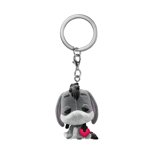 Pocket POP! Keychain: Winnie the Pooh - Eeyore with Heart (Flocked)