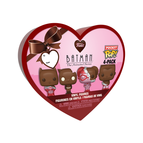 Pocket POP! 4-Pack Batman: The Animated Series (Chocolate) Valentine's Box
