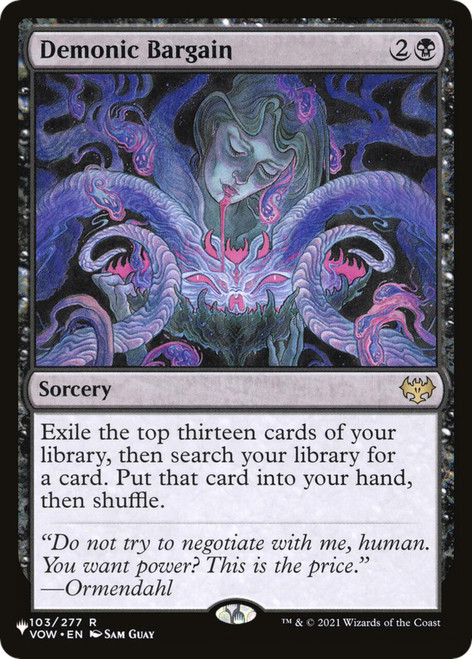 Demonic Bargain (The List Reprint)