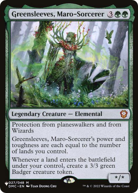 Greensleeves, Maro-Sorcerer (The List Reprint)