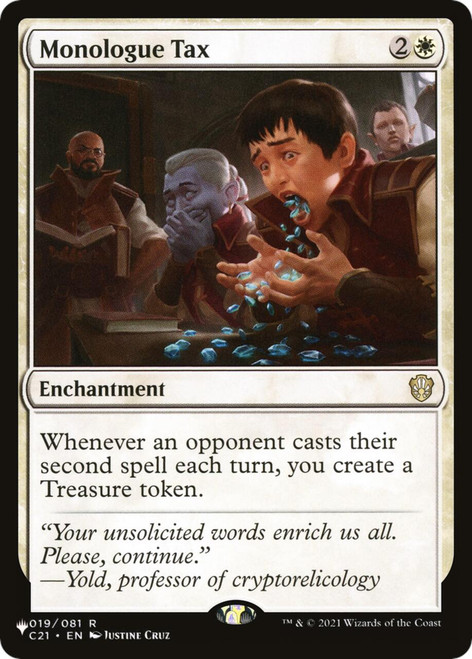 Monologue Tax (The List Reprint)