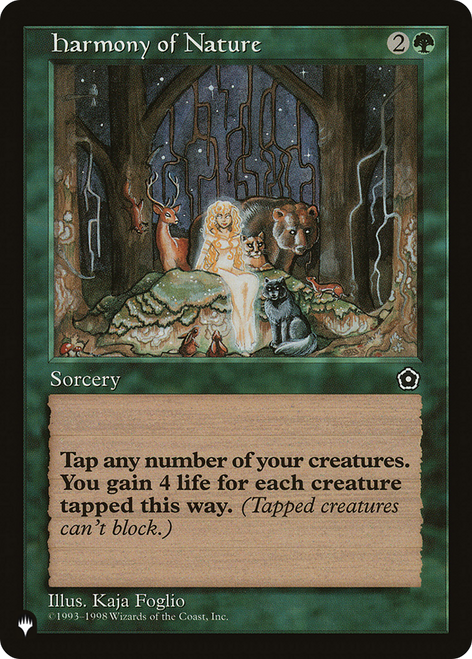 Harmony of Nature (The List Reprint)
