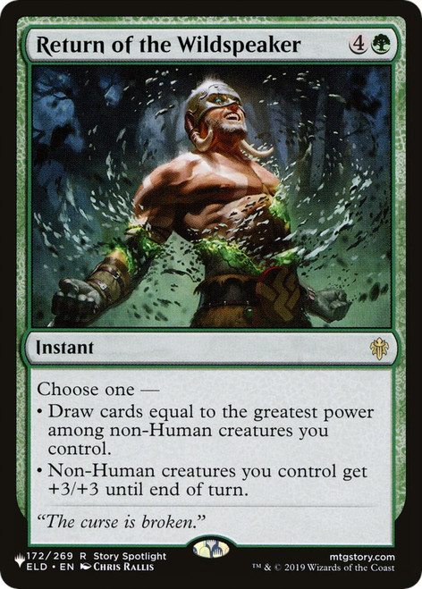 Return of the Wildspeaker (The List Reprint)