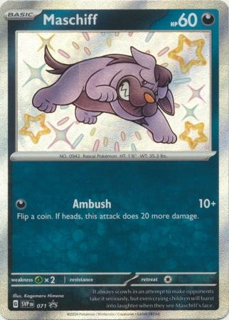 Scarlet & Violet Promo SVP071 Maschiff (Holo Shiny)