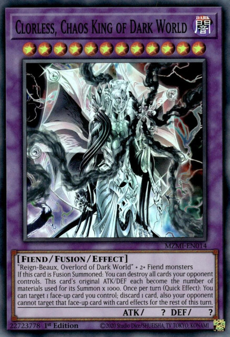 MZMI-EN014 Clorless, Chaos King of Dark World