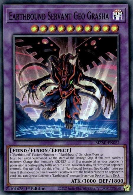 MZMI-EN031 Earthbound Servant Geo Grasha (Super Rare)