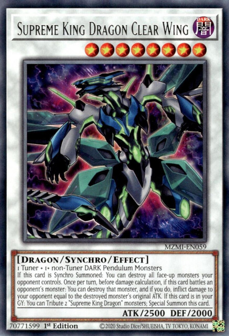 MZMI-EN059 Supreme King Dragon Clear Wing