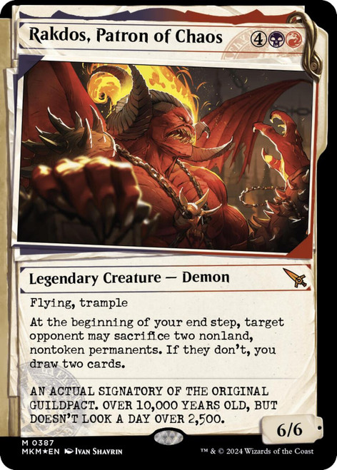 Rakdos, Patron of Chaos (Showcase Invisible Ink)
