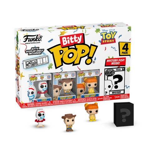 Bitty POP! Toy Story: Forky, Woody & Gabby Gabby 4-Pack