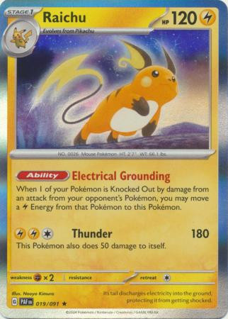 SV Paldean Fates 019/091 Raichu (Holo)