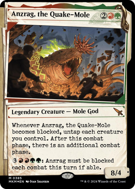 Anzrag, the Quake-Mole (Showcase Invisible Ink)