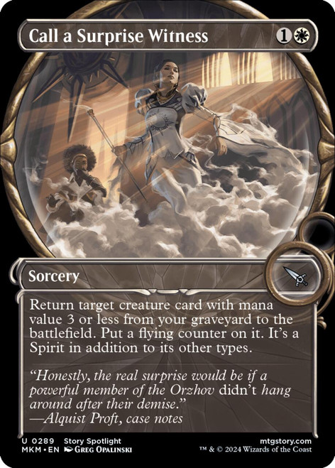 Call a Surprise Witness (Showcase foil)