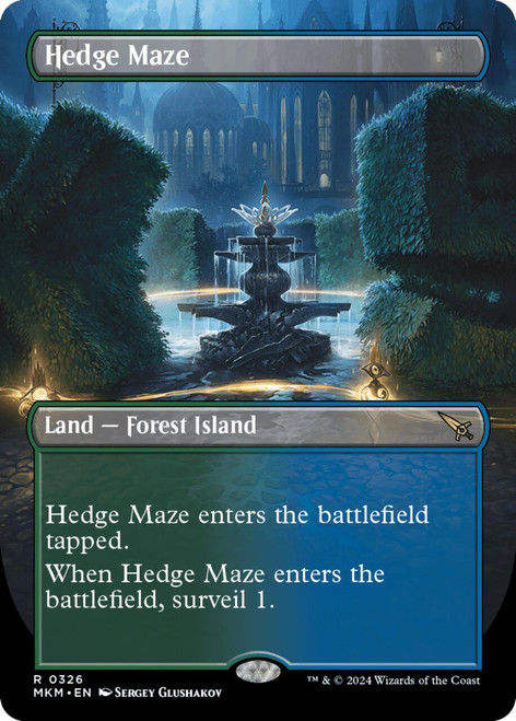 Hedge Maze (Borderless foil)