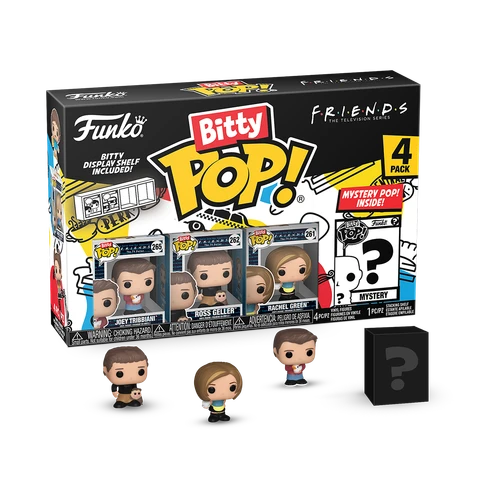 Bitty POP! Friends: Joey Tribbiani, Ross Geller, Rachel Green 4-Pack