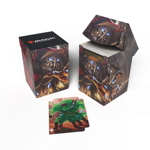 MTG Outlaws of Thunder Junction 100+ Deck Box featuring Gonti, Canny Acquisitor