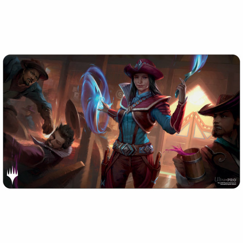 MTG Outlaws of Thunder Junction Playmat featuring Stella Lee, Wild Card
