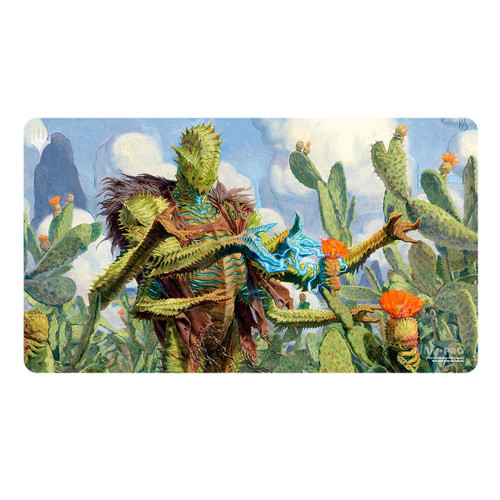 MTG Outlaws of Thunder Junction Playmat featuring Bristly Bill, Spine Sower