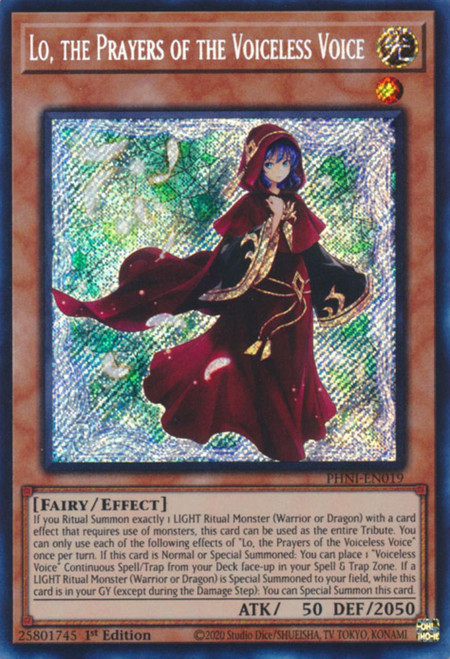 PHNI-EN019 Lo, the Prayers of the Voiceless Voice (Secret Rare)