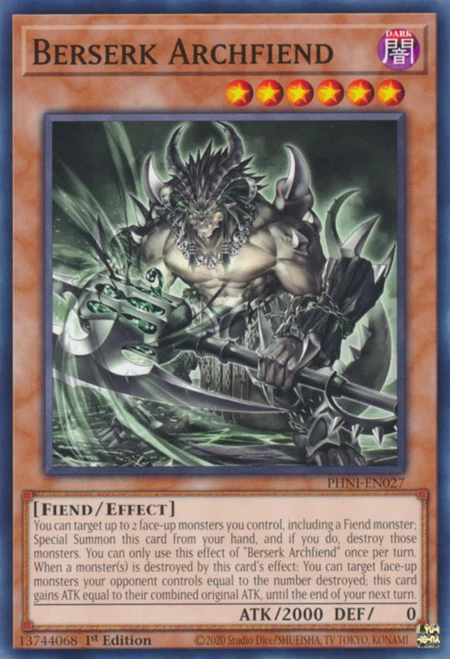 PHNI-EN027 Berserk Archfiend