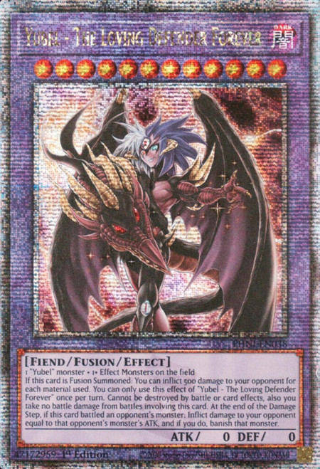 PHNI-EN038 Yubel - The Loving Defender Forever (Quarter Century Secret Rare)