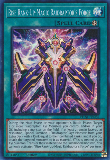 PHNI-EN056 Rise Rank-Up-Magic Raidraptor's Force
