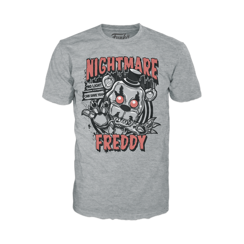 POP! & Tee: Five Nights at Freddy's - Nightmare Freddy (Glow in the Dark) T-Shirt set