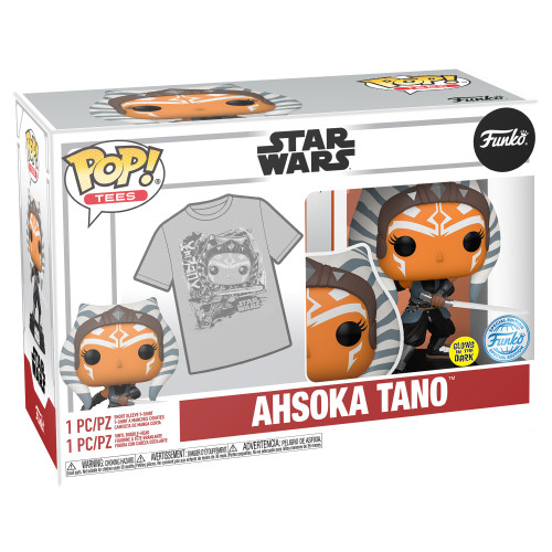 POP! & Tee: Star Wars: The Mandalorian - Ahsoka (Glow in the Dark) T-Shirt set
