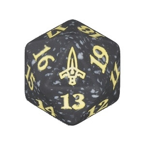 Magic Murders at Karlov Manor Spindown Dice - Black w/ Yellow