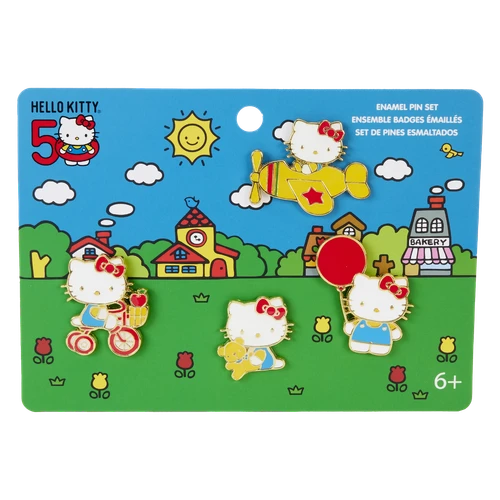 Sanrio: Hello Kitty 50th Anniversary Classic 4-Piece Pin Set