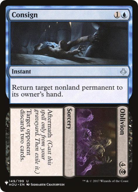 Consign // Oblivion (The List Reprint)