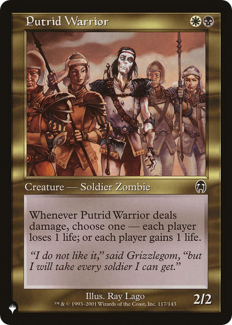 Putrid Warrior (The List Reprint)