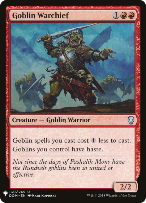 Goblin Warchief (The List Reprint)