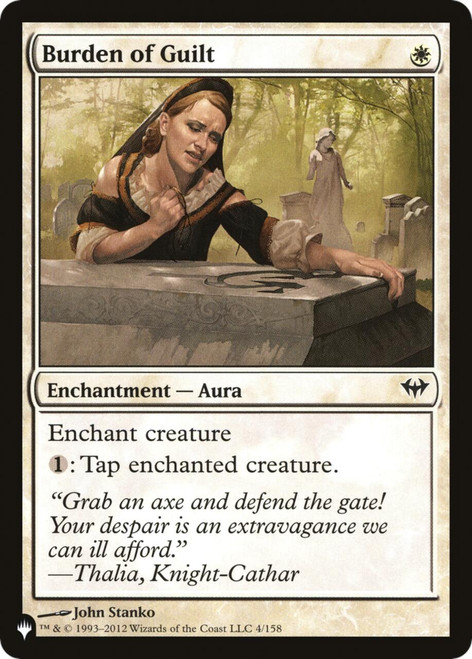 Burden of Guilt (The List Reprint)