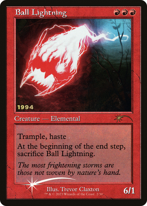 Ball Lightning (30th Anniversary foil) | Promotional Cards