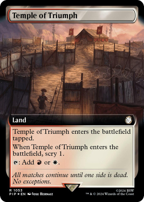 Temple of Triumph (Extended Art) (Surge Foil) | Universes Beyond: Fallout