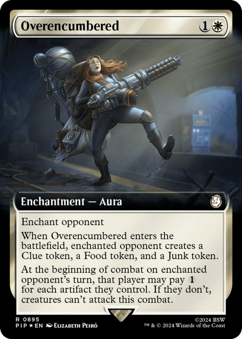 Overencumbered (Extended Art) (Surge Foil) | Universes Beyond: Fallout